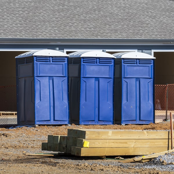 is there a specific order in which to place multiple porta potties in Columbus Michigan